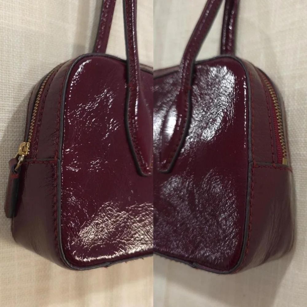 Madewell Textured Patent Leather Shoulder Bag - Picture 3 of 8